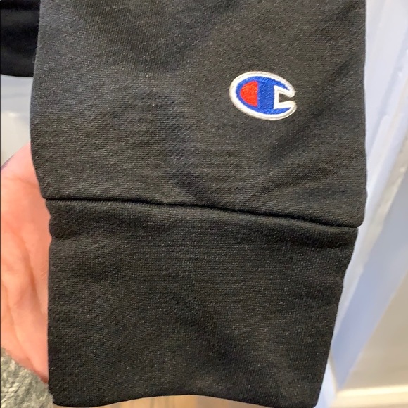 Men’s Black Champion ‘Phys Ed Warm-Up’ Jacket Sz L - Picture 3 of 8